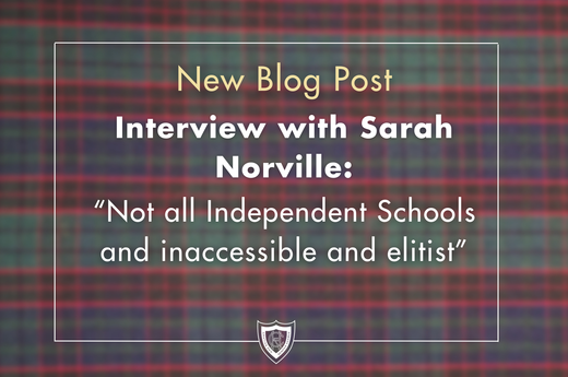 New blog post: Interview with Sarah Norville - "Not all Independent Schools are inaccessible and elitist"