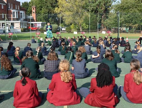 All School Outdoor assembly Rydes Hill September 2020 2 of 12