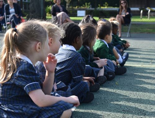All School Outdoor assembly Rydes Hill September 2020 8 of 12