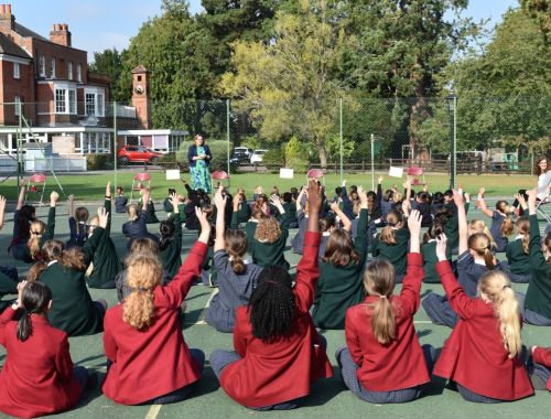 All School Outdoor assembly Rydes Hill September 2020 11 of 12